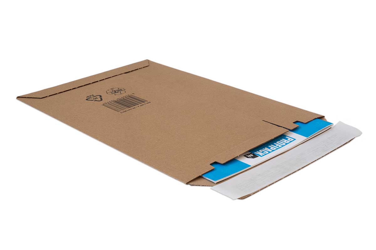 Karton-Versandtaschen Premium - 248 x 340 x 0-50mm (100 Stück)