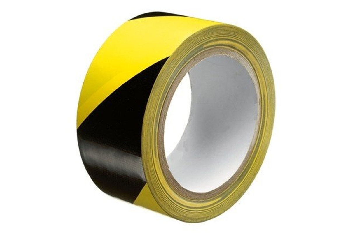 Markierungsklebeband schwarz/gelb - 50mm x 33m