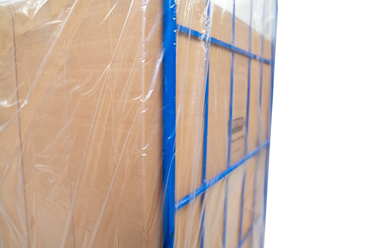 Plastik Rollbehälterabdeckung - 100 x 30/30 x 190cm x 20my (200 st)