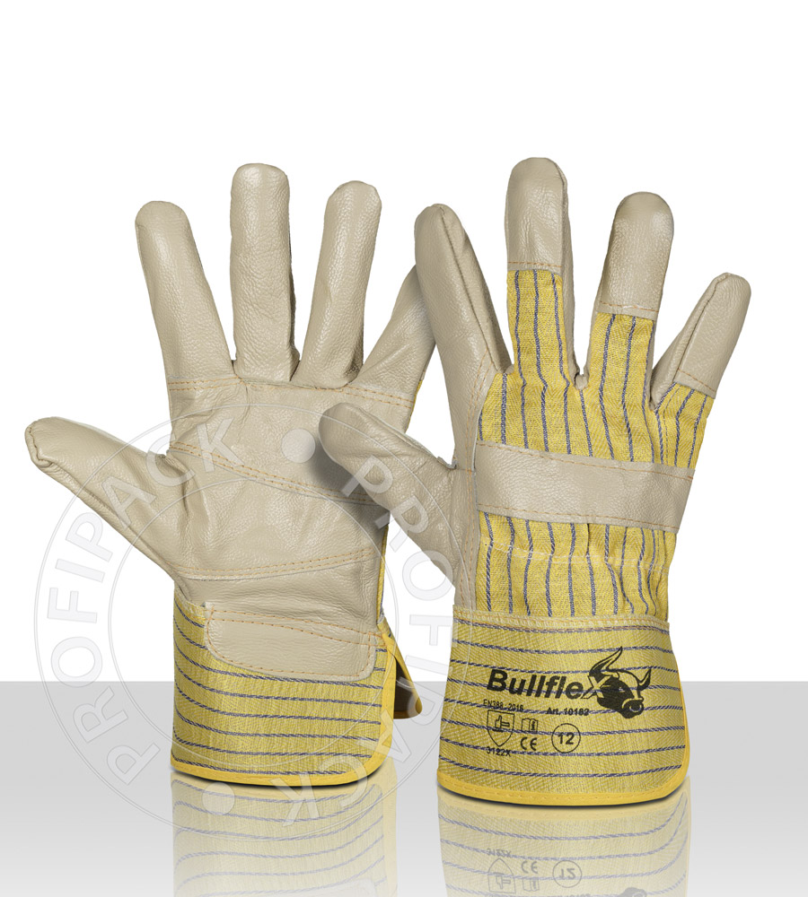 Bullflex Arbeitshandschuhe Möbelleder - 10 cm (Größe 11/XXL) 12/3XL