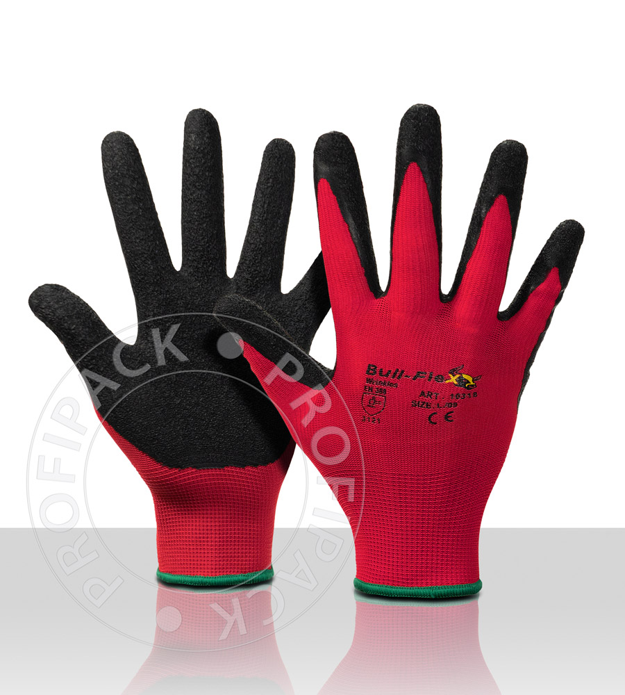 Bullflex Latex Montagehandschuhe - Größe 8/M Bullflex Latex Montagehandschuhe - Größe 8/M