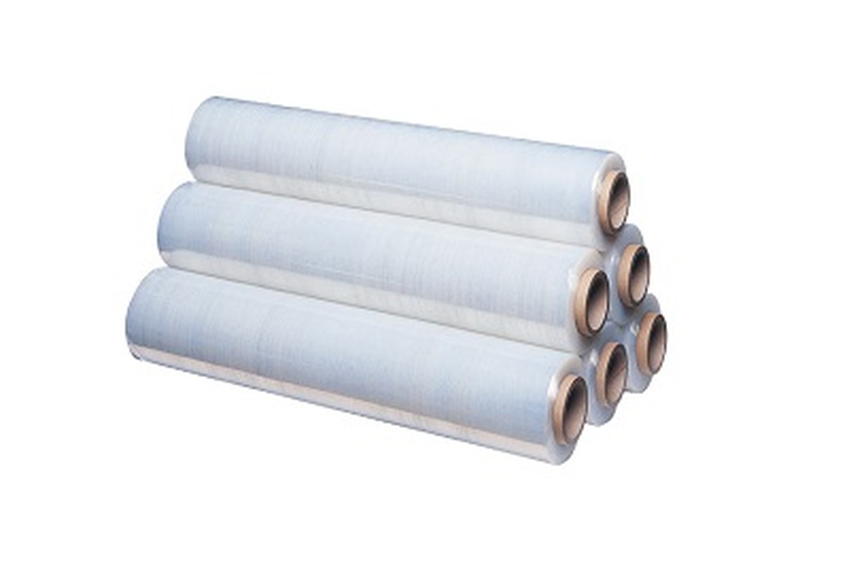 Handstretchfolie wiederverwendet 60% recycelt - 45 cm x 300 m x 17 my