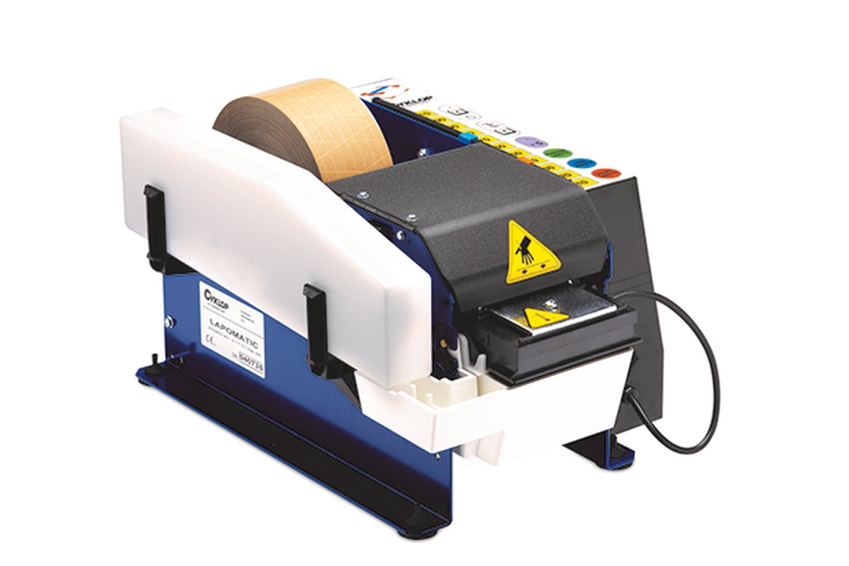 Tapeabroller Lapomatic für gummiertes Papierband
