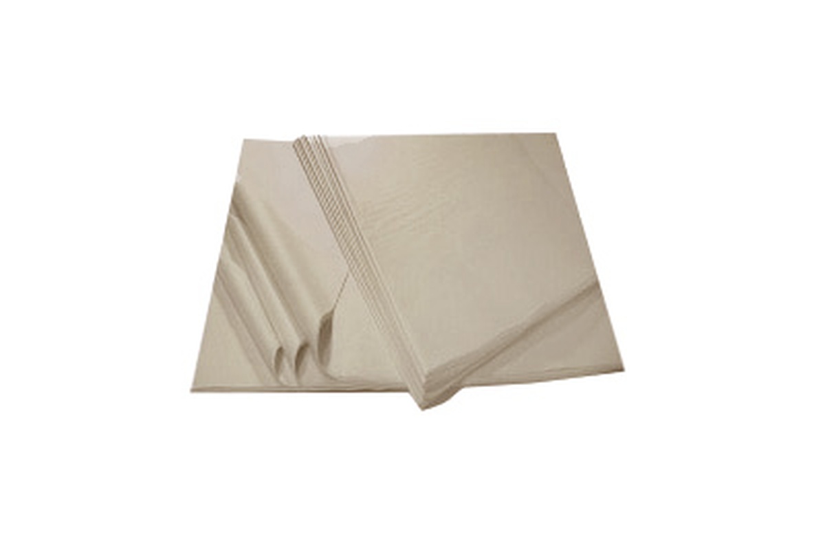 Holzhaltiges braunes Seidenpapier - 420 x 600mm x 28g/m²
