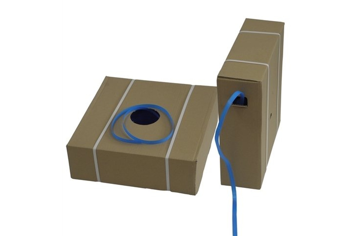 PP Umreifungsband blau in Spenderbox - 13 mm x 1.000 m