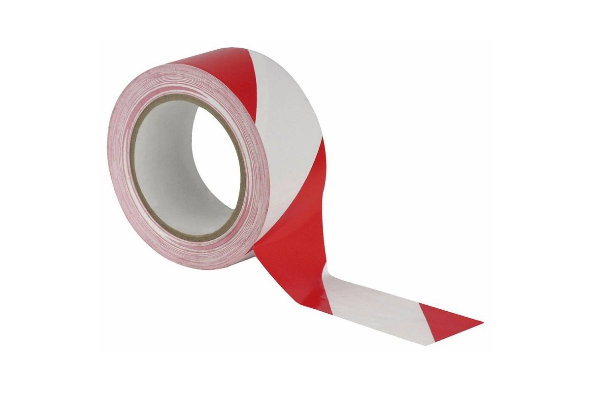 Markierungsklebeband rot/weiß - 50mm x 33m