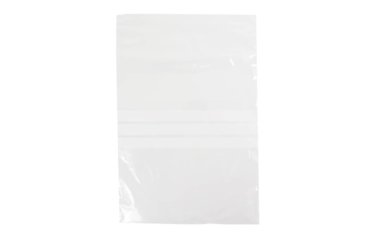 Druckverschlussbeutel transparent mit Schriftfeld - 300 x 400mm x 50my (1.000 st)