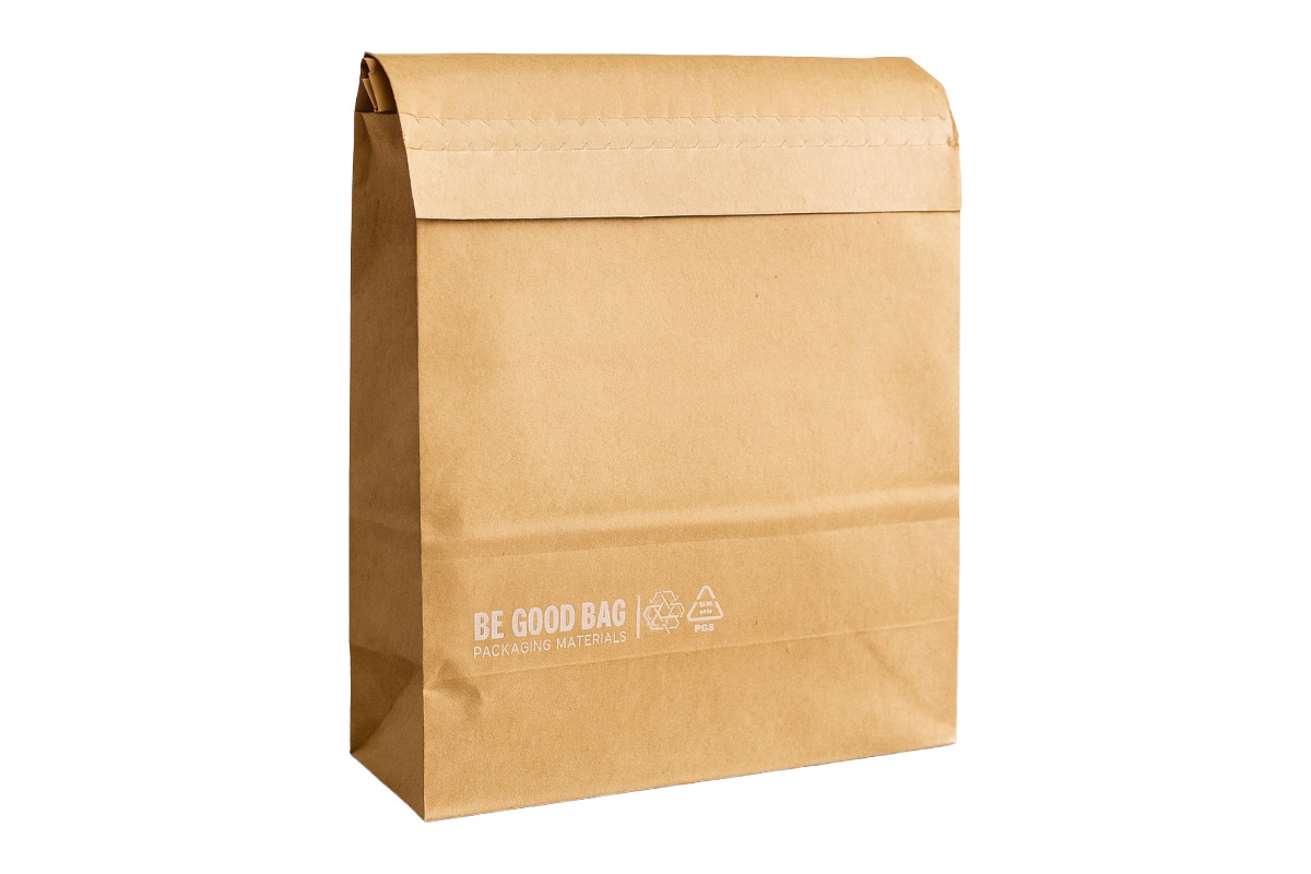 Papierversandtaschen "Be good bag" - 320 x 430mm + 120mm (100st)