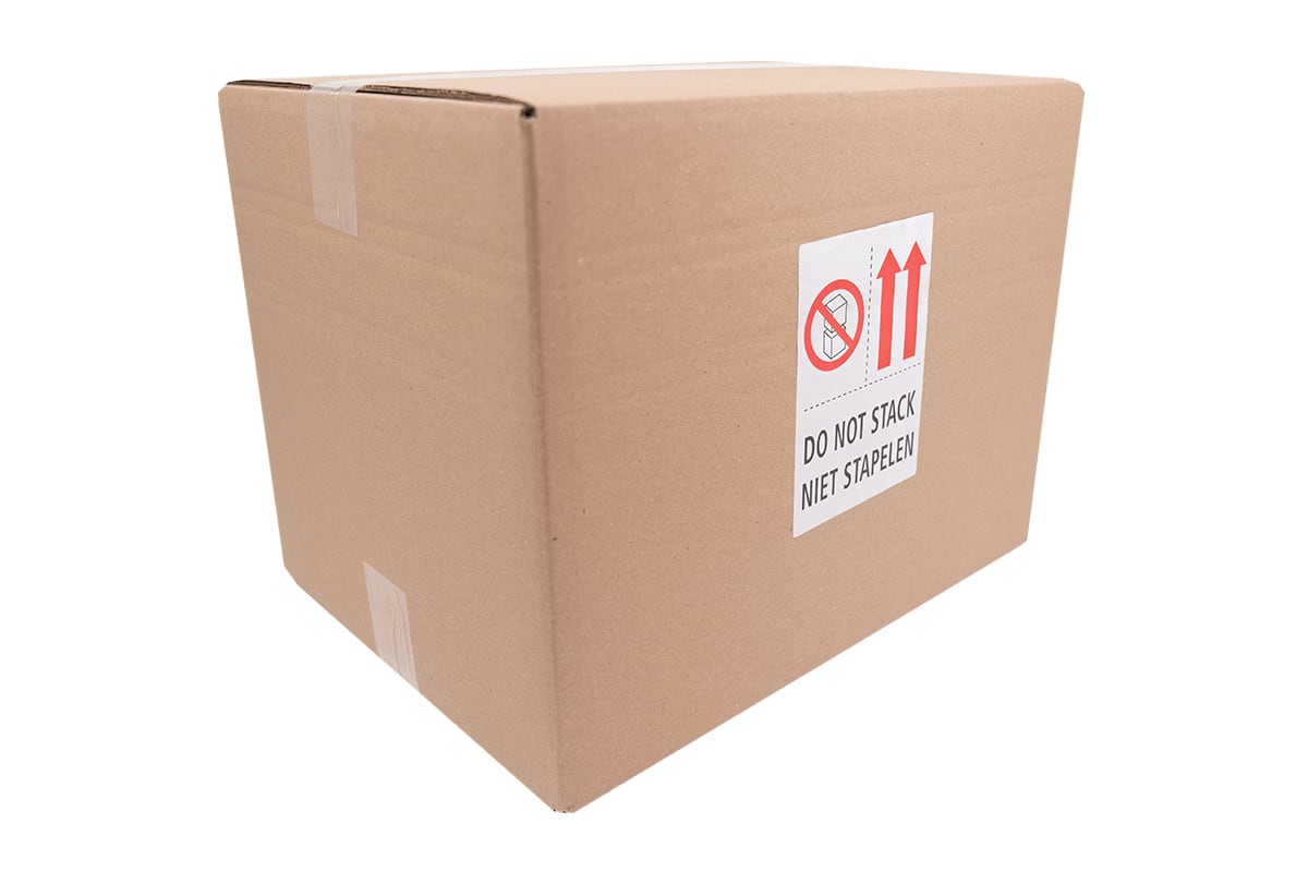 Warnetiketten "Do not stack - Niet stapelen" - 105 x 150mm (500 Stück)