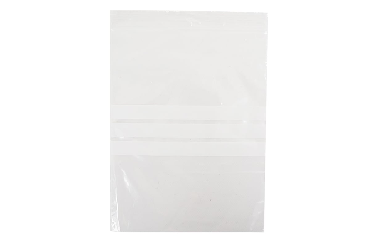 Druckverschlussbeutel transparent mit Schriftfeld - 220 x 280mm x 50my (1.000 st)