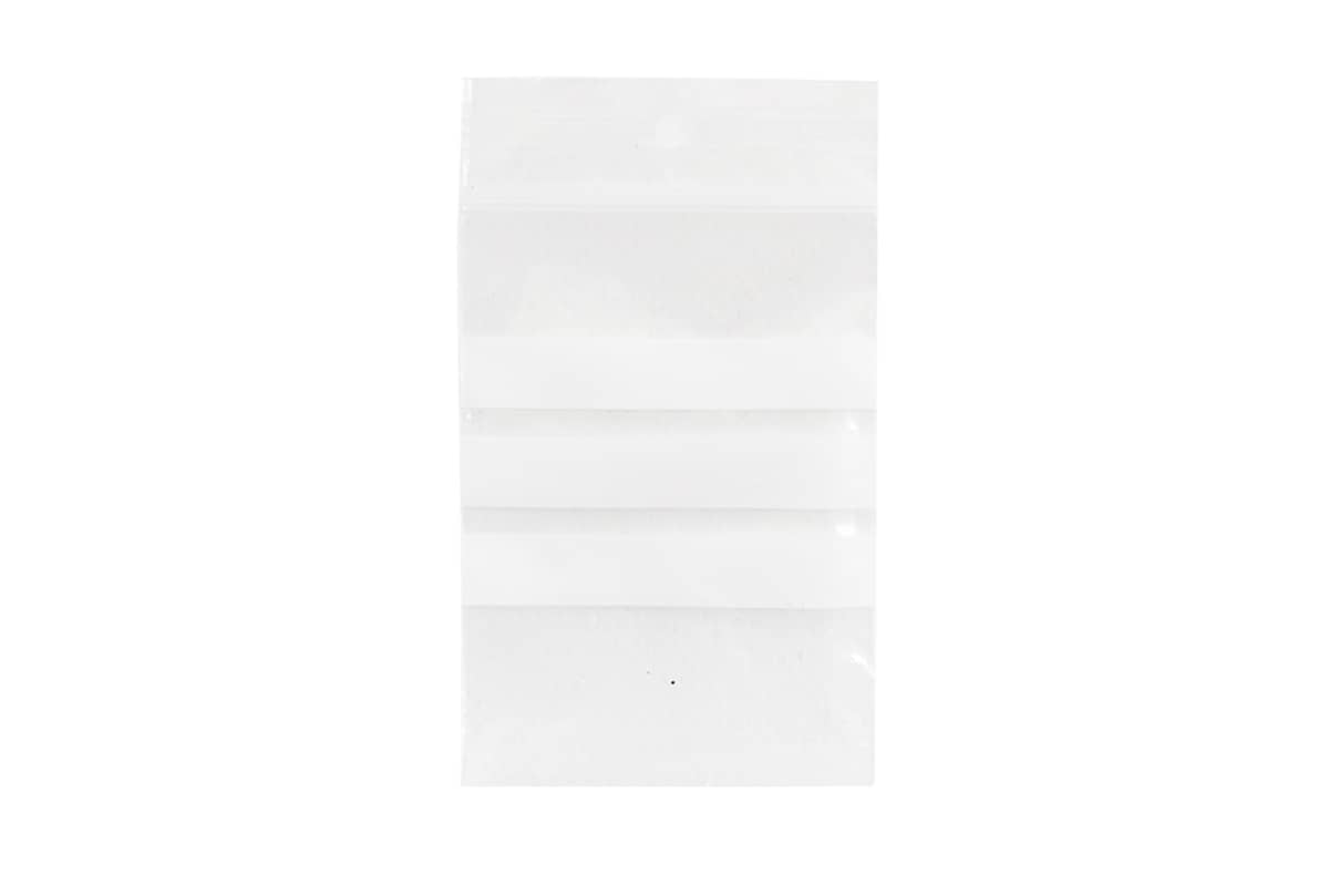 Druckverschlussbeutel transparent mit Schriftfeld - 60 x 80mm x 50my (1.000 st)
