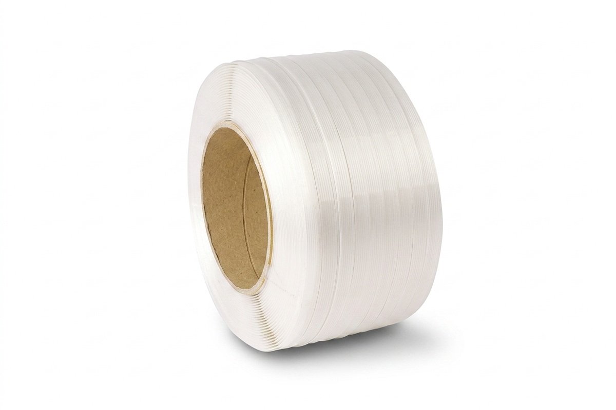 Polyester Komposit-Umreifungsband weiß - 25mm x 450m