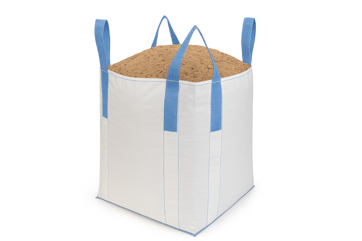 Big Bag rund mit Cross-Corner Schlaufen - 90 x 90 x 110cm (1m³)
