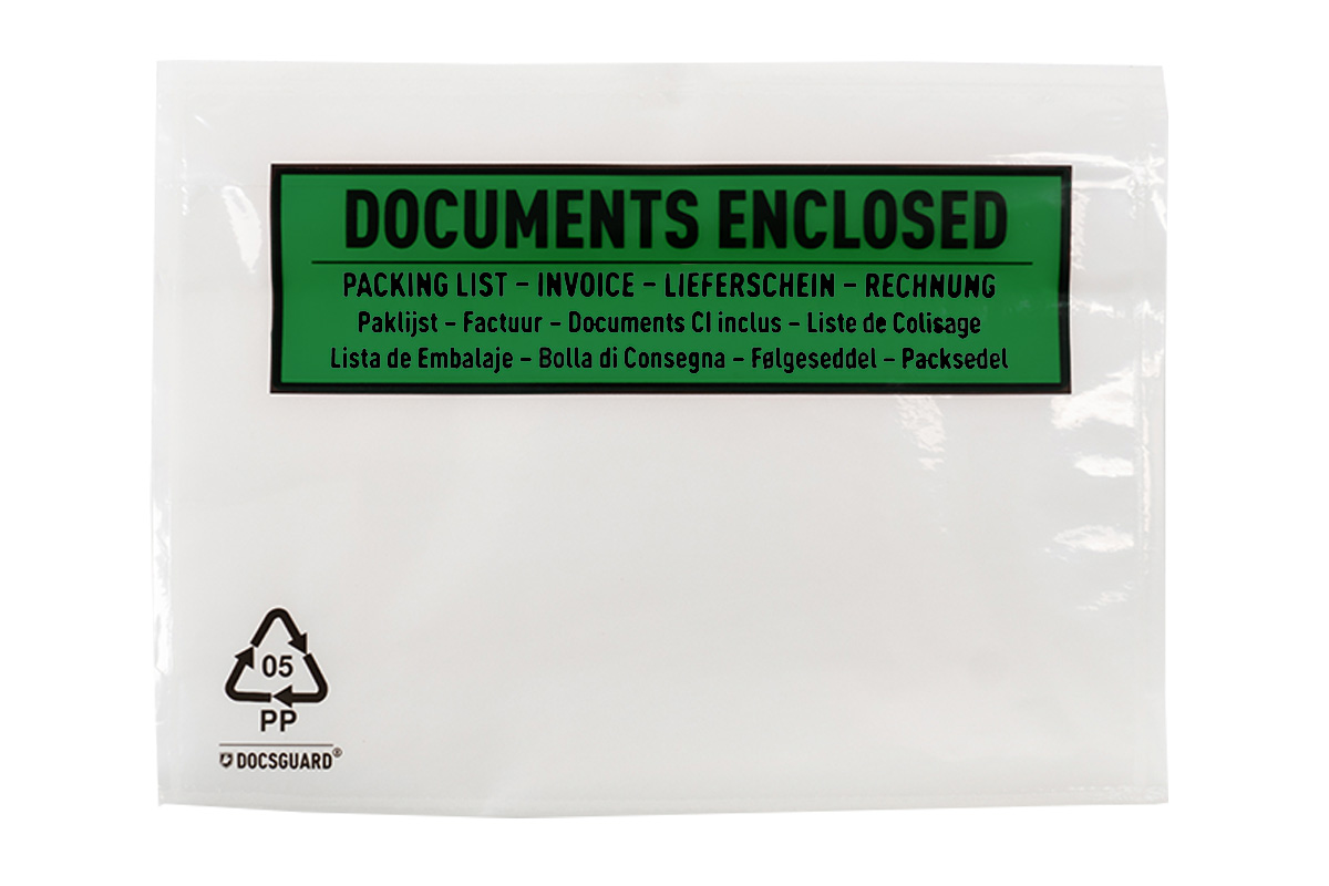 Lieferscheintaschen Papier Packing List - 230 x 125mm (1.000 st)