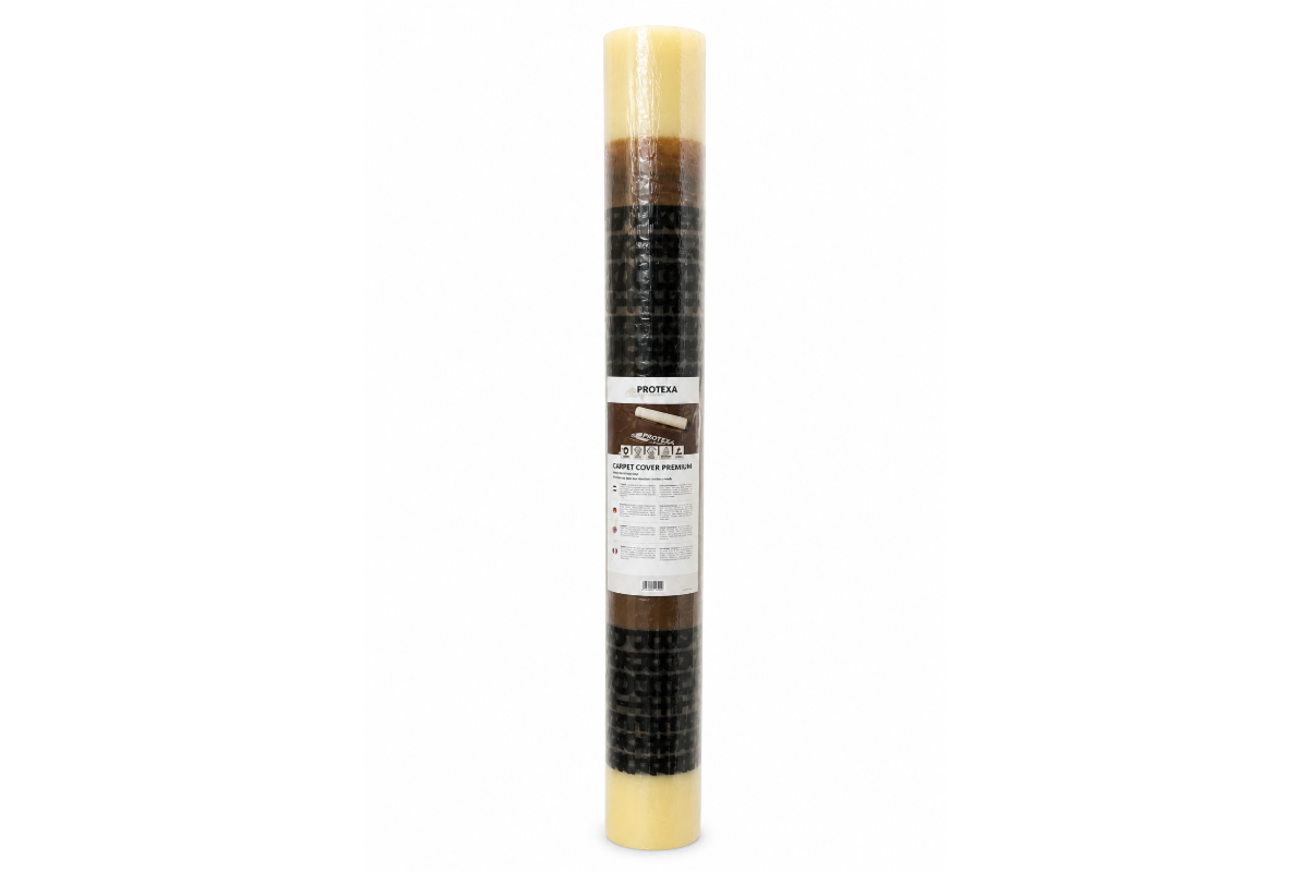 Protexa Teppich Premium-Abdeckfolie, selbstklebend – 120 cm x 60 m x 100 my
