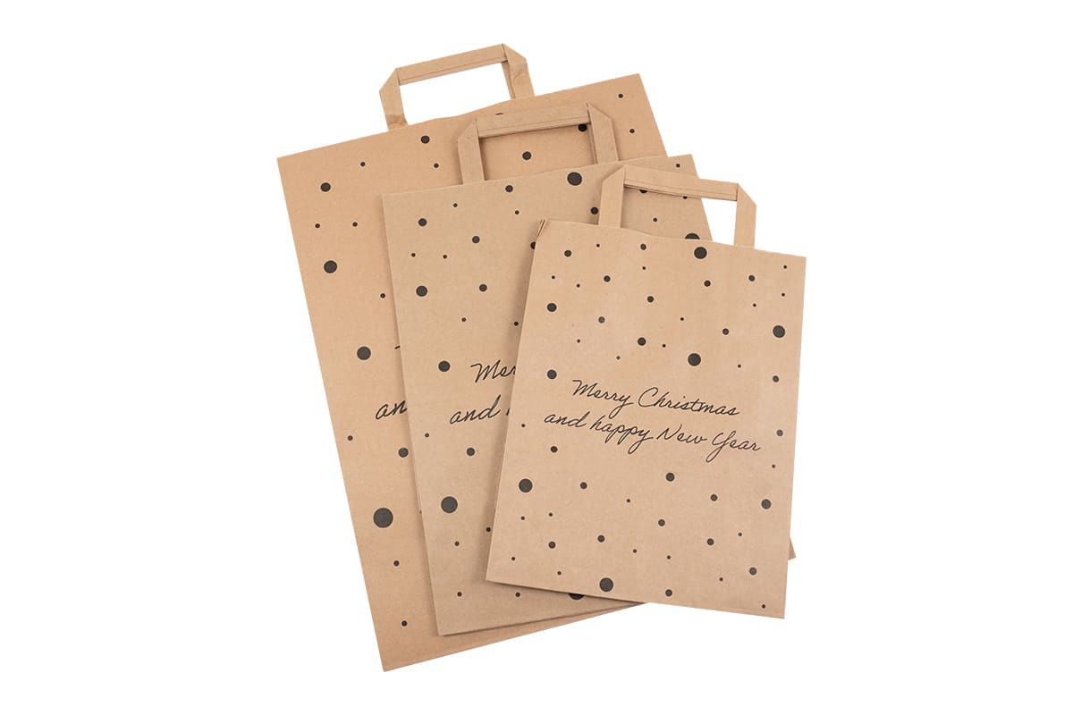 Weihnachtstüten Papier - 260 x 170 x 345mm x 80g (50 Stück)