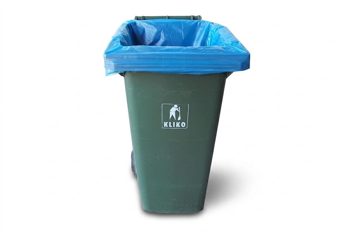 LDPE Müllsäcke blau 240 Liter - 65 x 25 x 140cm x 55my