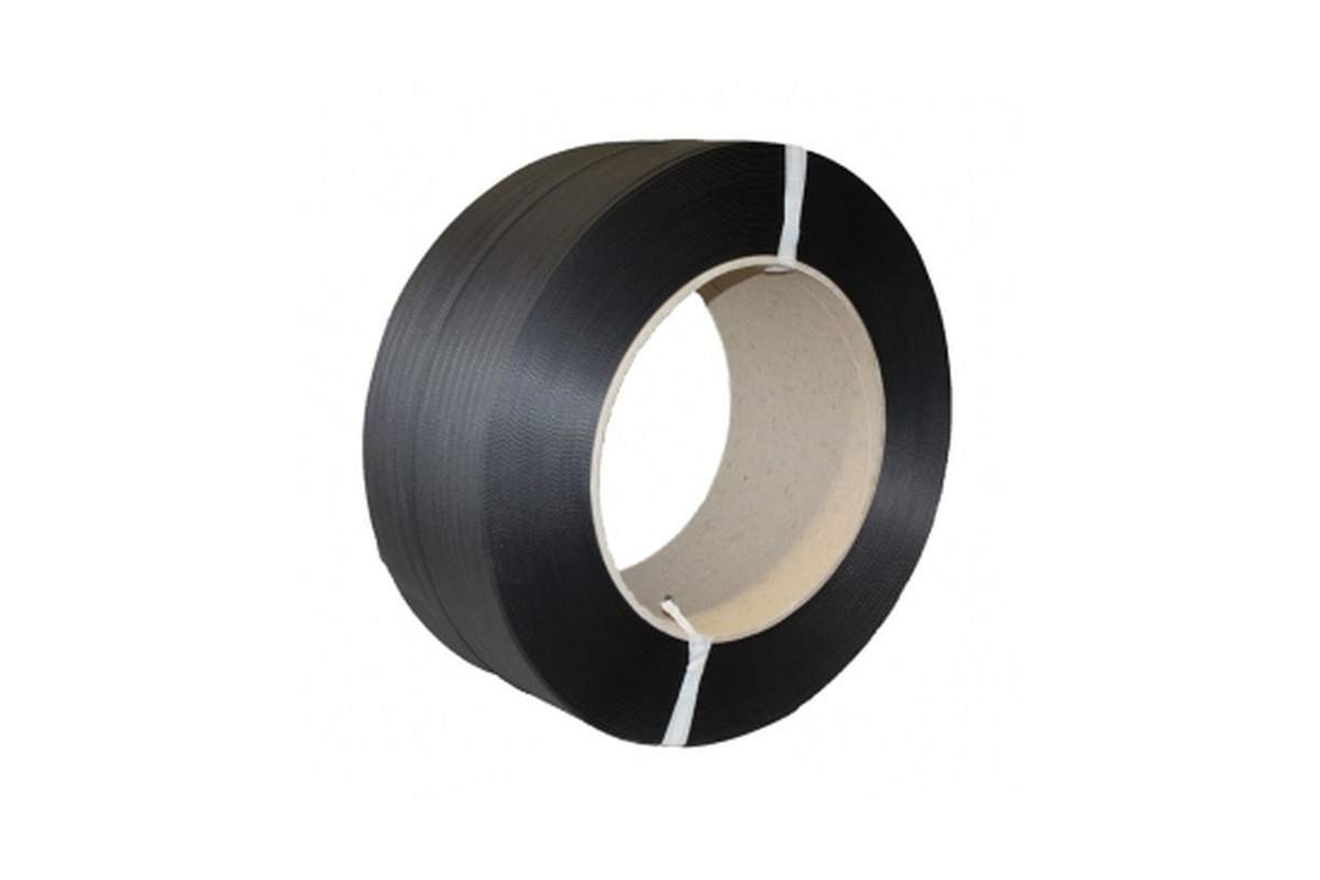 PP Umreifungsband schwarz - 8mm x 4.000m x 0,50mm