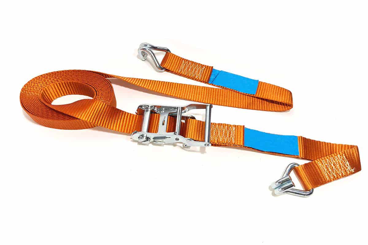 Spanngurt 2-teilig Orange mit J-Haken - 38mm x 6m (2 Tonnen) Spanngurt 2-teilig Orange mit J-Haken - 38mm x 6m (2 Tonnen)