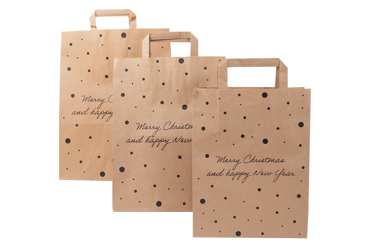 Weihnachtstüten Papier - 260 x 170 x 345mm x 80g (50 Stück)