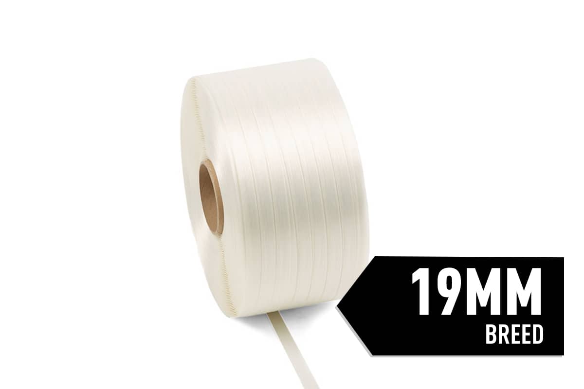 Textilband Hotmelt weiß schwer - 19 mm x 400 m