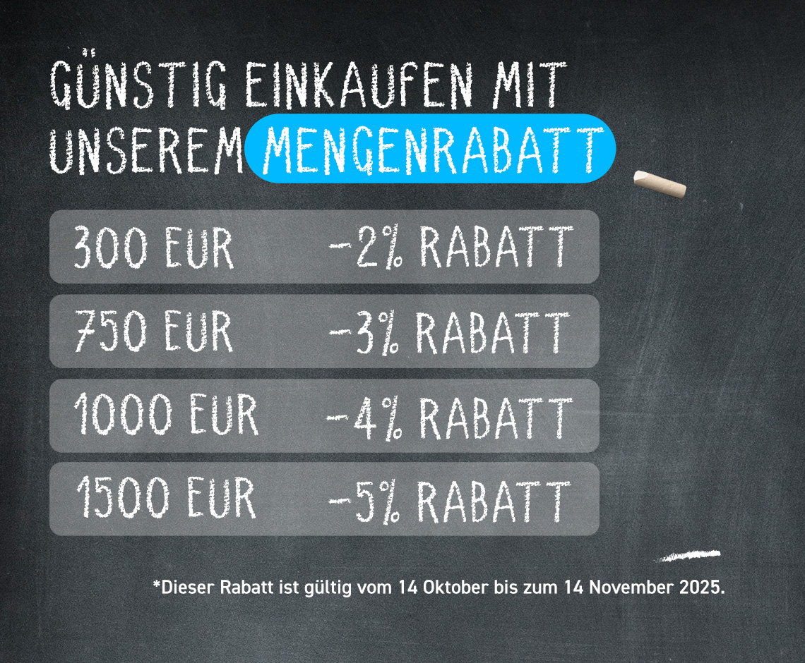 Mengenrabatt - Pre Back Friday