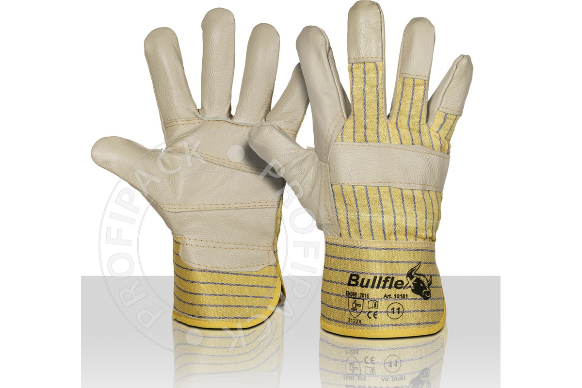 Bullflex Arbeitshandschuhe Möbelleder - 10 cm (Größe 11/XXL)