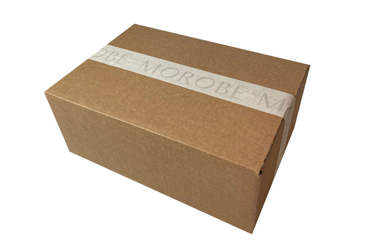 Bedrucktes weißes Papierklebeband - 50 mm x 50 m (3 Farben)