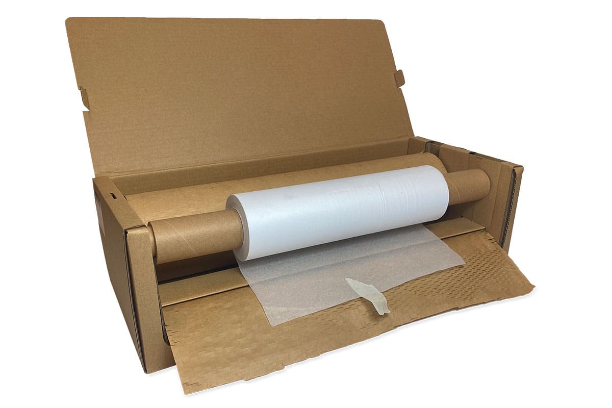 Wabenpapier-Dispenser Easy Wrap - 50 cm x 80 gr + 30 cm x 110 m Softline (nachfüllbar)