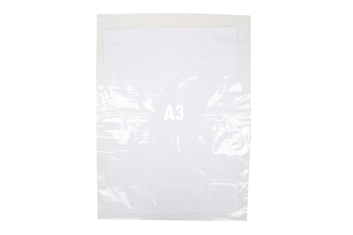 Druckverschlussbeutel 500x500mm x 90my -  transparent (200 st)