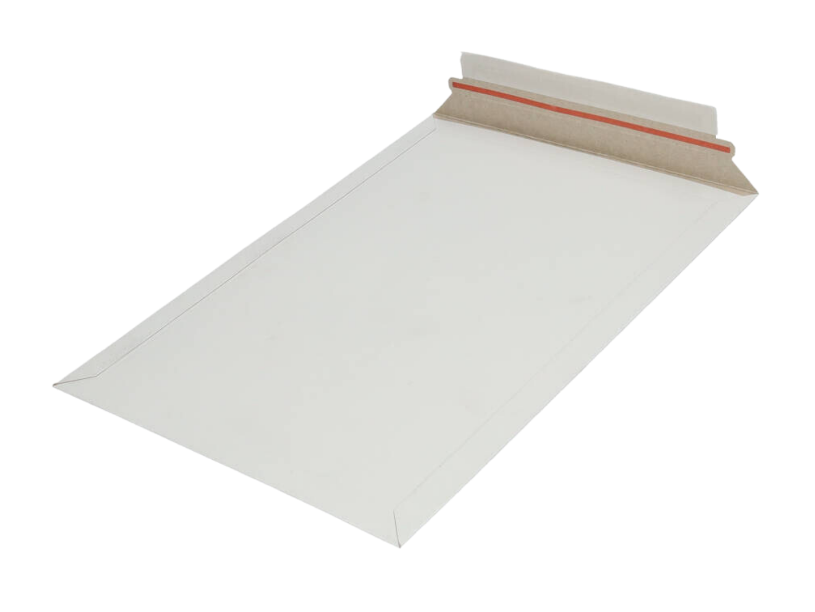  Massive Karton-Versandtaschen weiß - 176 x 250 x 0-30mm (100 Stück)