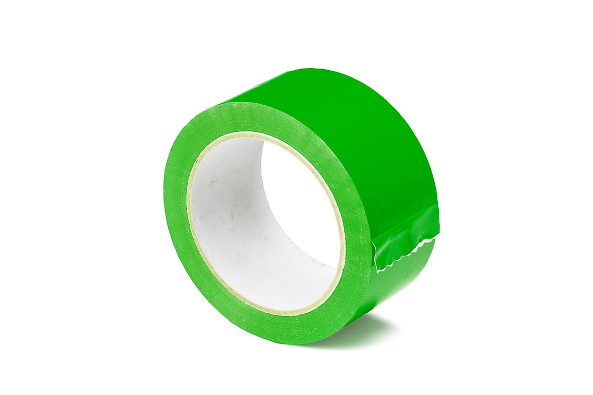 PVC Klebeband schwarz - 50mm x 66m Grün, 50.0000 millimeter
