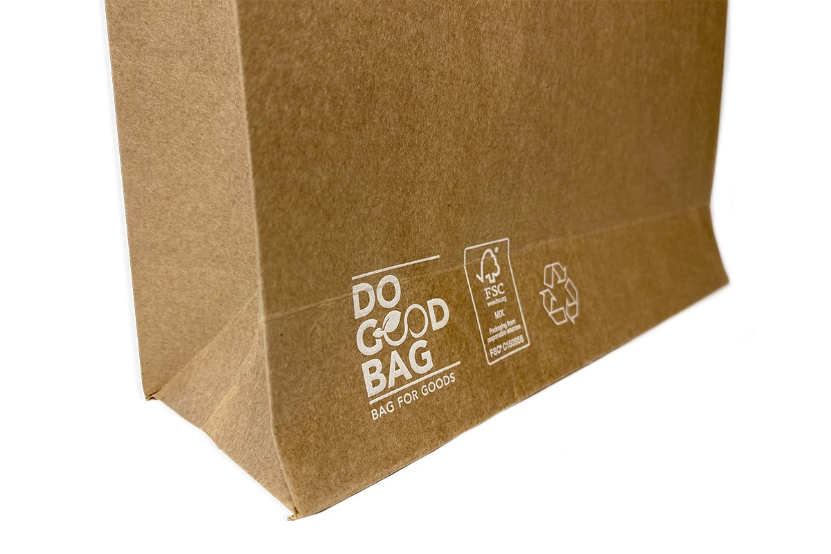 Papierversandtaschen ''Do good bag'' - 450 x 550mm + 80mm (100 st)