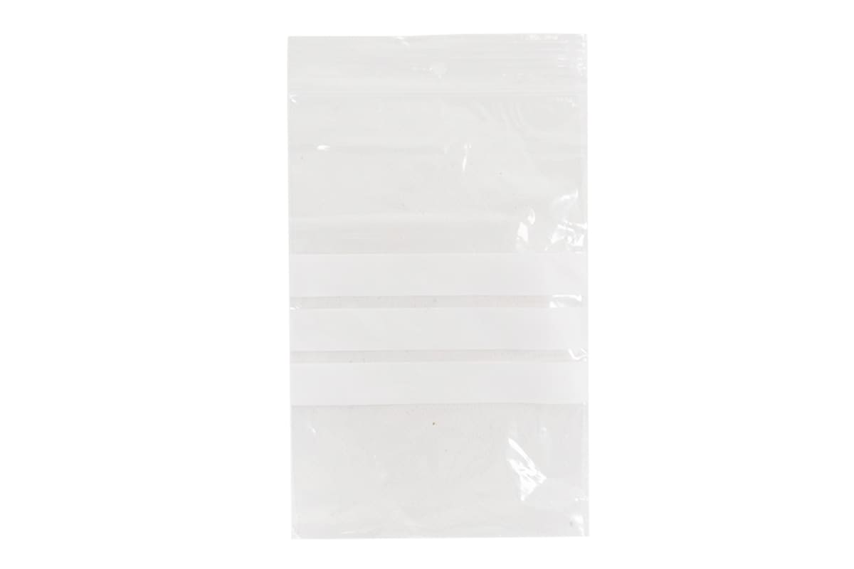Druckverschlussbeutel transparent mit Schriftfeld - 160 x 230mm x 50my (1.000 st)