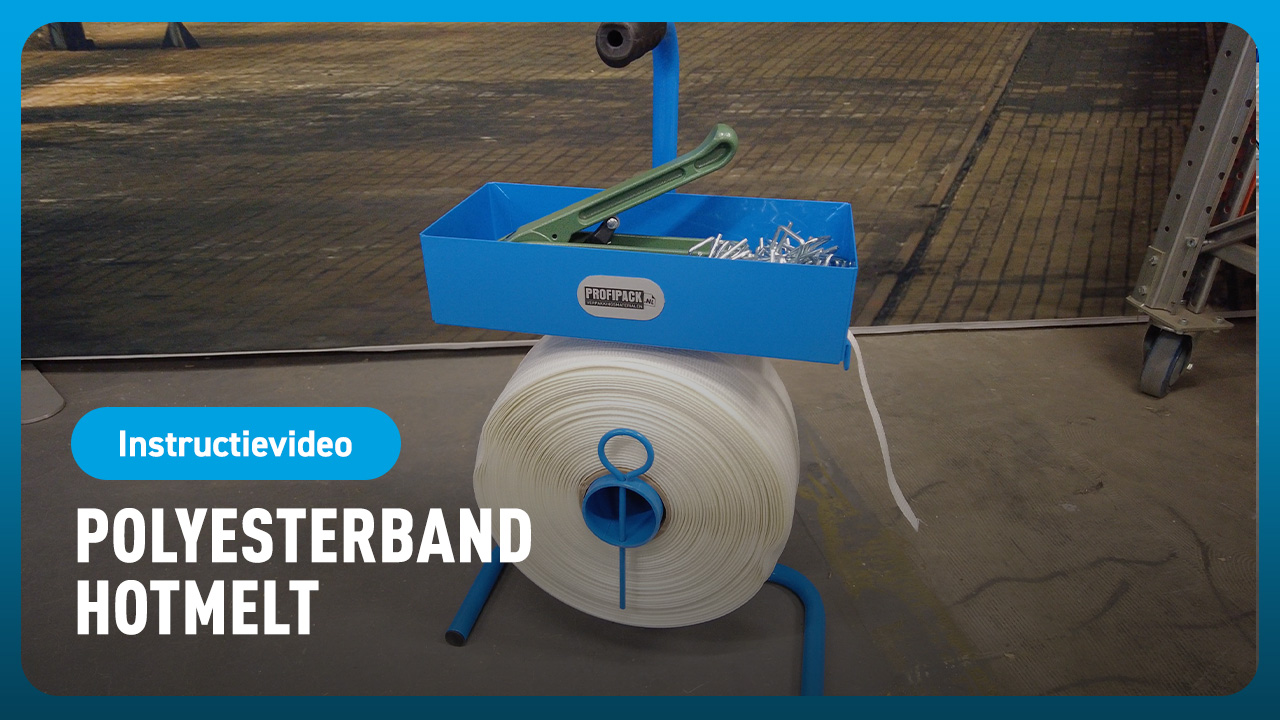 Polyesterband hotmelt weiß - 13mm x 1.100m