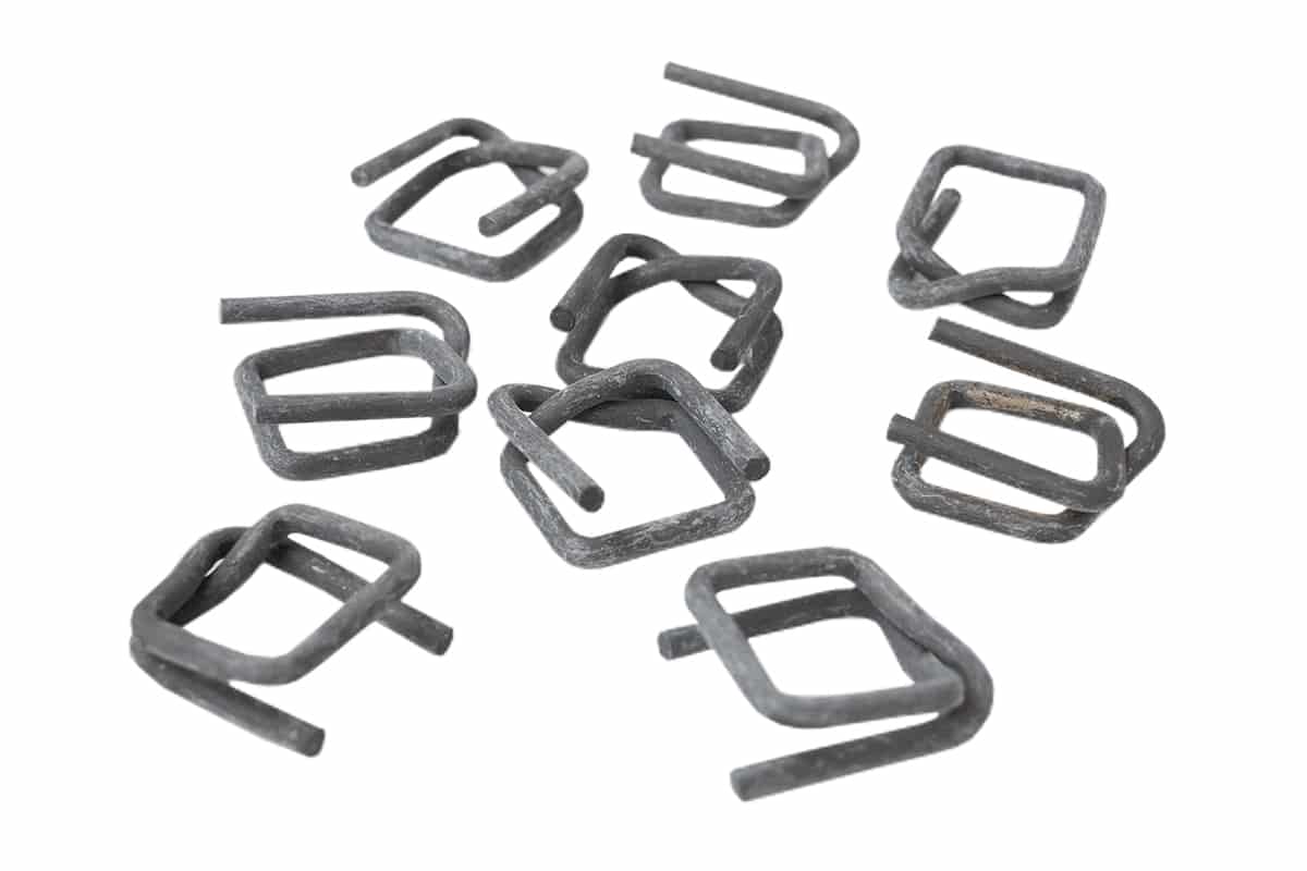 Metall verschlussklemmen phosphatiert - 16mm (1.000 Stück)