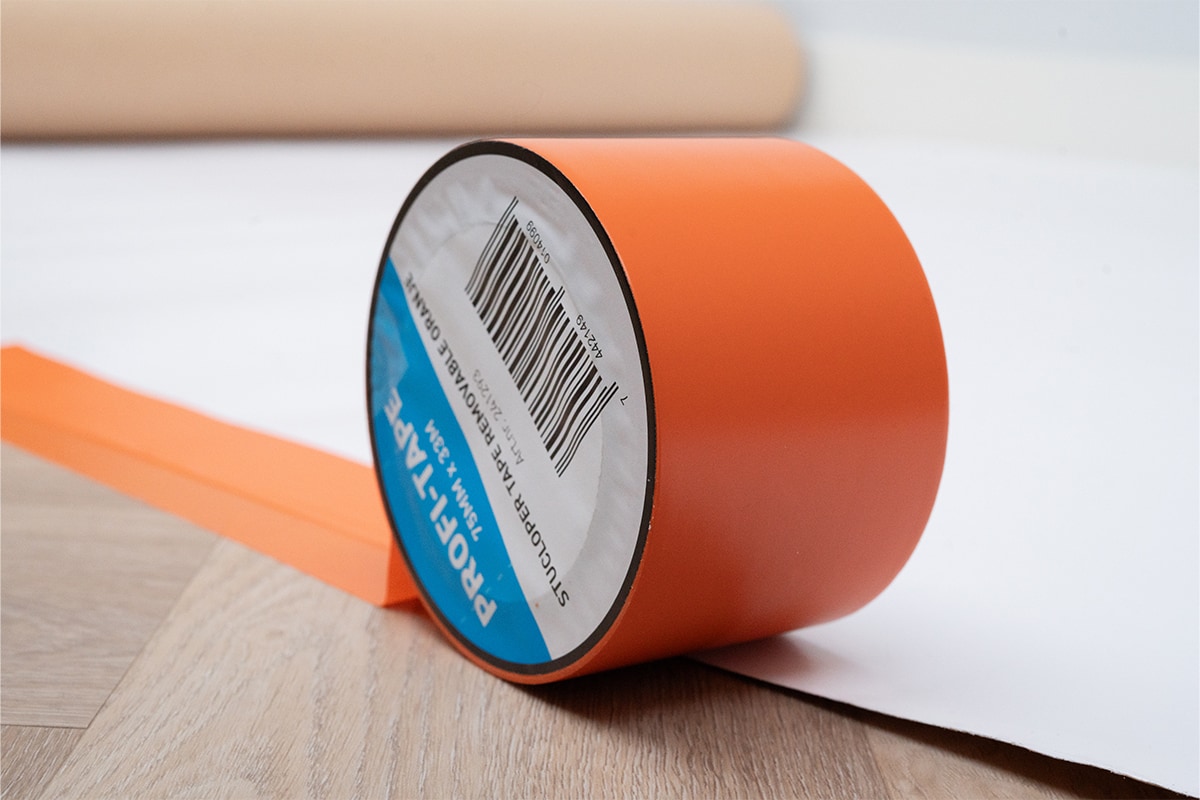 Klebeband für milchtutenpapier abnehmbar Orange - 75mm x 33m