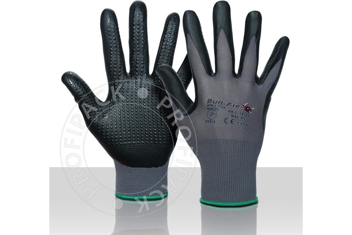 Bullflex Nitril Antirutsch Montagehandschuhe - Mehrere Größen verfügbar